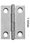 Door Hinge Folding Butt Hinges for Cupboard Cabinet Windows Door with Screws (6, 1 Inch) - 2