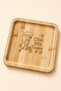 You'Re Like a Strawberry 20X20 cm Natural Bamboo Fruit Presentation Plate