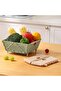 Foldable Kitchen Colander and Strainer, Collapsible Plastic Drain Basket for Pasta, Fruit, Vegetable - 5