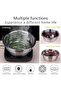 3 In 1 Drain Basket Colander Strainer Set, Kitchen Mixing Bowls Basin with Vegetable Slicer - 5