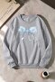 Unisex Printed Crew Neck Sweatshirt