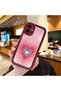 Samsung Galaxy A06 4G/5G Compatible Pink Gradient Heart Spider Web Pattern Silicone Case - 2