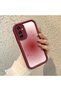 Samsung Galaxy M13/M23 Compatible Burgundy Blur Gradient Star Patterned Silicone Case