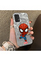 Samsung Galaxy A04S Compatible Spider Man Patterned Silicone Edge Hard Back Case Couple Phone Case - 3