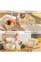2-1 Kitchen Colander, Rotating Washing Basket with Handle, Double Drain Strainer Bowl, for W - 5