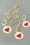 Heart Enamel Boxed Necklace Set - 4