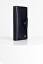 Lehix Genuine Leather Wallet with Compartments Navy Blue - 4