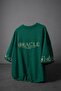 Men's Green Oracle Embroidered Oversize Tshirt