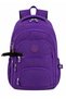 5-Compartment Luxury Crinkle Fabric High School and Middle School Backpack + Monkey Keychain Gift for Women, Men, and Children