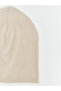 Özmarka New Season Beige Baby Boy Knitwear Beanie 3-Pack - 4