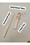 12 mm Compatible Watch Band - Beige Color Flat Model, Gold Color Buckle, (Second Item in the Cart Is 100 Tl.) - 7