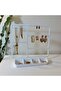 Multi-Purpose White Jewelry Organizer - Earring, Necklace, and Ring Stand (200X183X4Mm) - 2