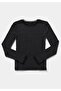 Slim Fit Women's Black T-Shirt - 5