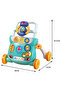 2 in 1 Baby Sit to Stand Learning Walker, Portable Educational Activity Table with Removable Play Panel for Toddlers - 2