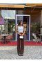 Women's High Waist Spanish Flare Pants with Back Zipper Detail - 6