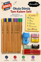 Back to School Pen Set 20 Pieces |   Natural Pencil with Eraser, Eraser, Blue Sharpener, and Red Pencil