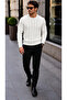 Men's Hair Knitted Sport Cut Sweater - 2