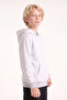Boy's Basic Plain Hooded Sweatshirt with Kangaroo Pocket - 3