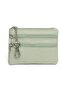 Women's wallet chestnut brown with key ring.