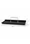 Modern Luxury Design Rectangular Serving Tray and Organizer Black Metal Tray with Clear Acrylic Handle | - 2