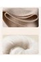 Women's navy scarf 32x180cm cashmere-soft tassel warm. - 3
