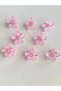 Hair Accessories and Hair Cubes - Pink Colored with Star Flowers (8 Pieces) - 5