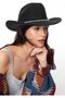 Unisex black cowboy hat - rollable brim with sparkly embellishments - 4