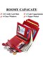 Women's genuine leather RFID zippered wallet card holder. - 2