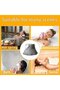 Sauna hats, two felt for men and women, including a hat, from cap, hood, wool, unisex, health (white gray). - 4