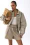 Belted paper bag shorts - 3