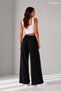 Women's Washed Natural Linen High Waist Oversize Cut Trousers 100% Linen - 5