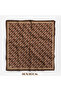Infinite Knitted Pattern 90X90Cm Matte Cotton Scarf - 4