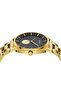 Men's Gold Stainless Steel Watch, Black Dial | Trnda-045 - 3