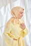 Twill Silk Scarf Micro Square Yellow - 3