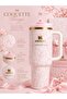40oz Stainless Steel Tumbler with Straw, Lid, Bow Topper & Carry Pouch - 3