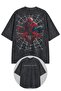 Unisex Oversize Superhero Spider Back Printed Washable T-Shirt