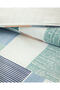 Modern Weave Easy-Iron Single Duvet Cover Set 160X220 cm Dark Green-Orange - 2