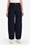 100% Cotton Barrel Fit High Waist Jean Pants G1406Ax25Wn - 3