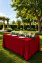 Seamless Rectangular Tablecloth 320X220Cm - No Ironing Required - Wedding Event Organization Hotel Restaurant