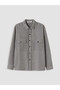 Ozmarka New Season Ecru Relax Fit Plaid Men's Shirt - 5