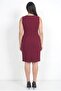 Women's Tulle Detailed Lined Plus Size Crepe Dress - 4