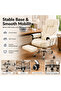 This home office/gaming chair is ergonomically designed with a footrest, adjustable backrest, padded armrests, and adjustable headrest and lumbar support. - 4