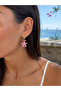 Pink Starfish and Shell Detail Earrings - 2