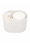 Cotton Pad and Ear Swab Organizer with Lid |   Multi-Compartment Bathroom Organizer | - 4