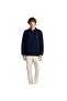 Men's Navy Blue Relaxed Fit Half Zipper Sweatshirt - 4