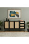 Modern Buffet Cabinet with Natural Bamboo Design