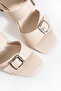 Ba04610 Women's Ten Two Classic Buckle Daily 6 cm Heeled Slippers - 7