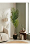 Artificial Areca Palm Tree with Round Plastic Base 178cm Tall