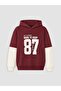 Lcw Kids Burgundy Boys' Thick Sweatshirt