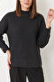 Women's Thessaloniki Knitted Anthracite Sweater - 5